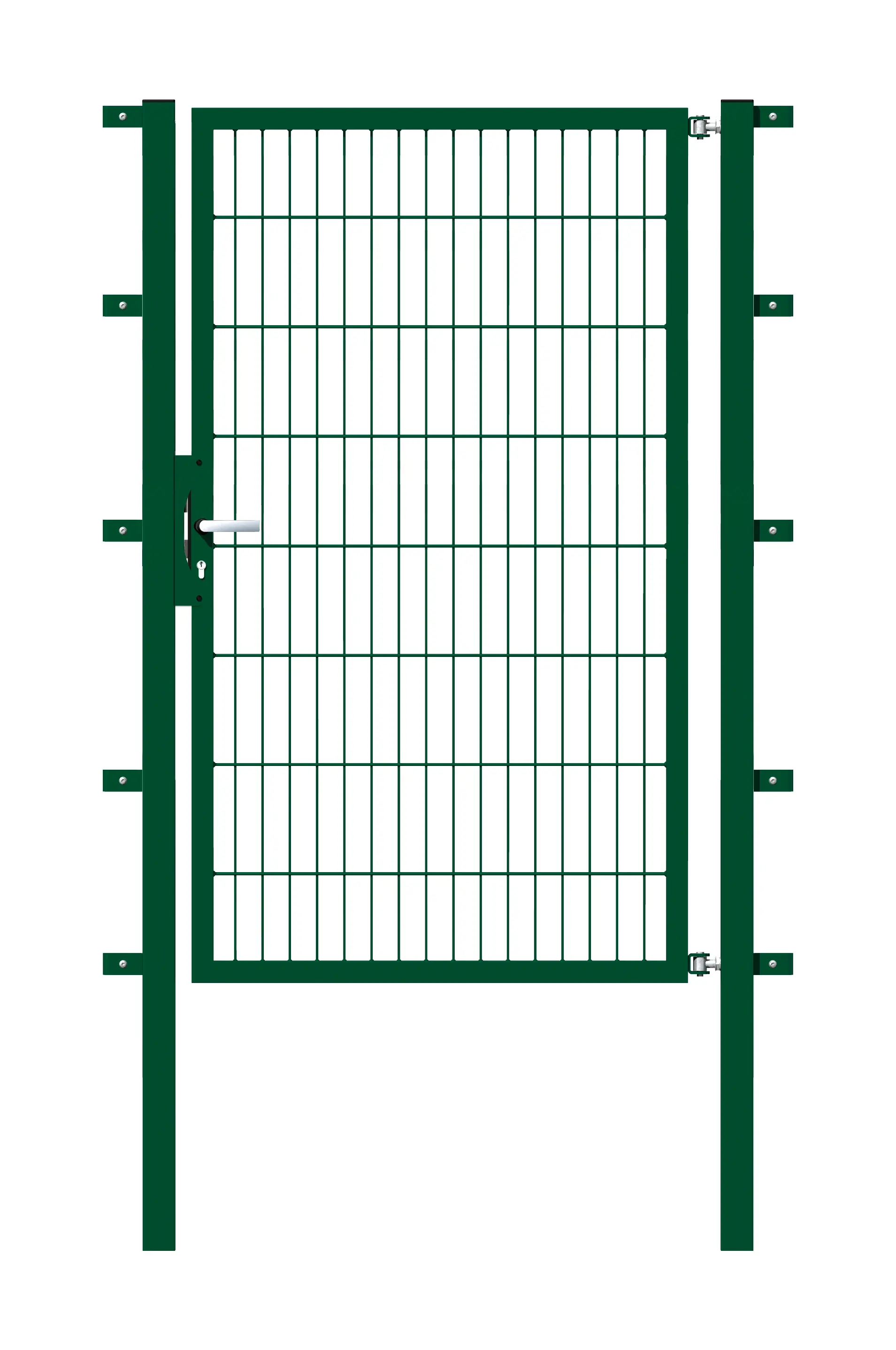 Zaunify Doppelstabtor grün, 1-Flügelig, 1600mm hoch und 1000mm breit (1 Flügel mit 1m Breite)