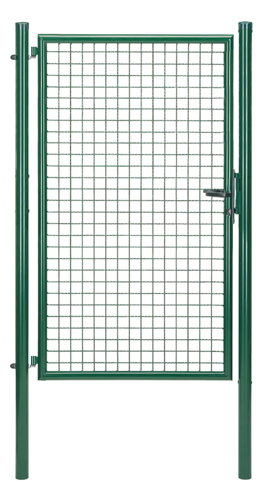 Gartentor für Maschendrahtzaun in grün, 175cm hoch und 100cm breit.